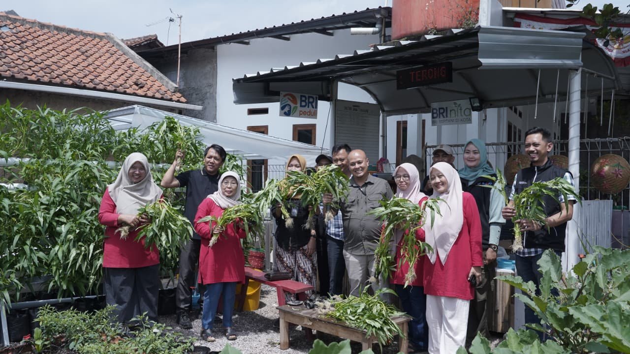 Kegiatan BRI Bertani di Kota (BRInita) di Buruan SAE Bertoga, Padepokan Hegar, Bandung.